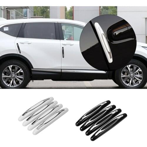 4Pcs car Styling Mouldings Door edge Protection Decoration Strip Auto Bumper Anti-collision Guard Buffer Protective Strip
