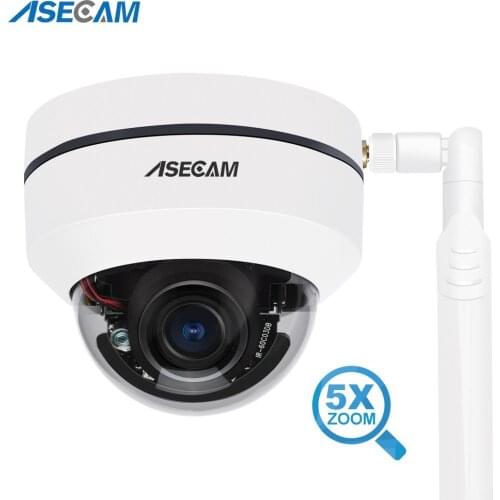 5MP PTZ Wifi ip Camera Dome Outdoor 5X Zoom Audio Humanoid Automatic Tracking Onvif P2P CamHi TF card slot cctv camera
