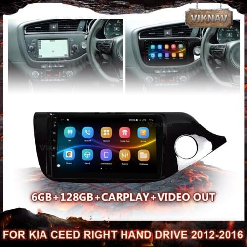 Android 10.0 GPS Multimedia Player Car Radio For Kia Ceed Right hand drive 2012 2013 2014 2015 2016 Support IPS DVR HD Screen