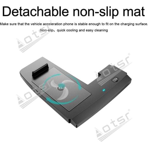 QI car infrared fast wireless charger For Ford Edge 2018 Car infrared Fast Wireless Charging Car Phone Holder for iphone/Samsung