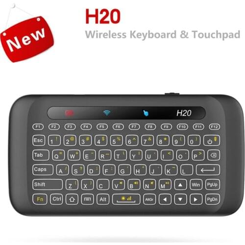 H20 Mini Wireless Keyboard Backlight Touchpad Air mouse IR Leaning Remote control For Andorid BOX Smart TV Windows PK H18 Plus