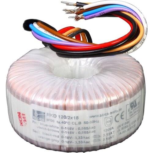 BLOCK 120W Power Amplifier DAC PreAMP Transformer 120W double 9V 12V 15V 18V 24V Original authentic 120VA Toroidal transformer