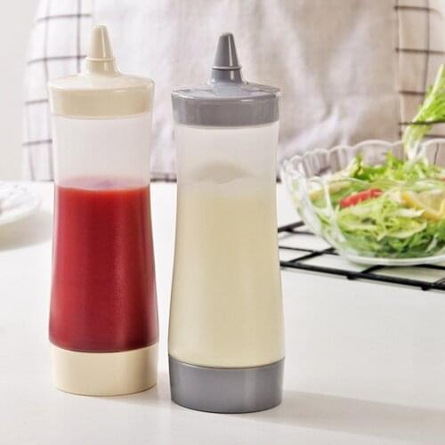 Sauce Bottle Mustard Tomato Sauce Condiment Dispenser Container Plastic Squeeze Bottle 2021 new dropshipping