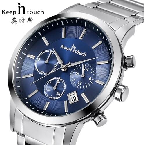 Relogio Masculino KEEP IN TOUCH Top Brand Luxury Mens Watches Quartz Casual Waterproof Watch Men Reloj Hombre Sport Wriswatch