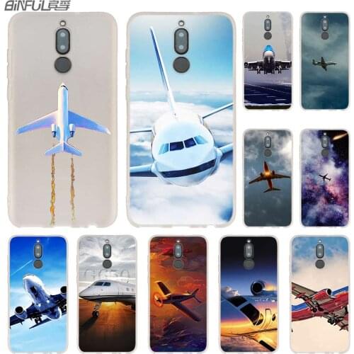 Aircraft Airplane fly travel Phone Cases For Huawei Mate 30 20 10 Lite Pro soft Silicone Cover Y9 2019 2018 Nova 5T 5i 4 5 Pro