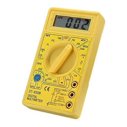 LCD Digital Multimeter DT-830B Electric Voltmeter Ammeter Ohm Tester AC/DC 750/1000V Amp Volt Ohm Tester Meter