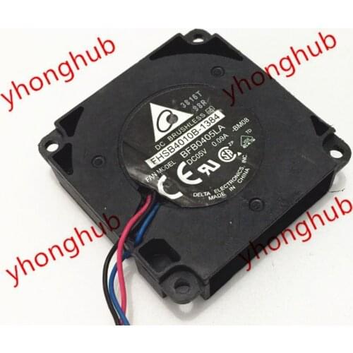 Detla Electronics BFB0405LA FHSB4010B-1384 DC 5V 0.09A 40x40x10mm Server Cooling Fan