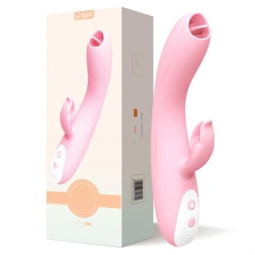 Dildo Vibrator for Women Heating Telescopic Rotation Vibrator Tongue Licking Clitoris G-spot Stimulator Adult Sex Toys S0701