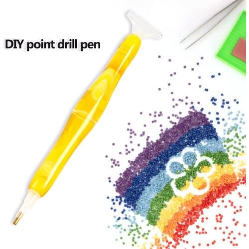 DIY Point Drill Pen for 5D Diamond Painting Practical Colorful Tools Accessories Rhinestone Point Pencil Art Craft