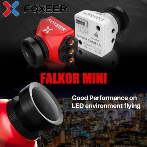 Foxeer Falkor Mini Camera 1200TVL FPV Camera 16:9/4:3 PAL/NTSC Switchable CMOS 1/3 GWDR Support 5~40V for RC Multicopter