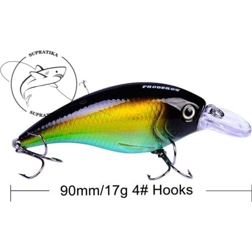 Diving Depth 0.3-1.2m Anti-Corrosion BionicHigh Quality Fishing Lure Hard Bait 17G/9CM Artificial Crank Plastic Fishing Bait