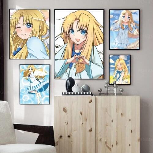 Canvas HD Prints Painting Japanese Animation Wall Art Posters Modern Home Decor Cartoon Girl Modular Pictures For Living Room