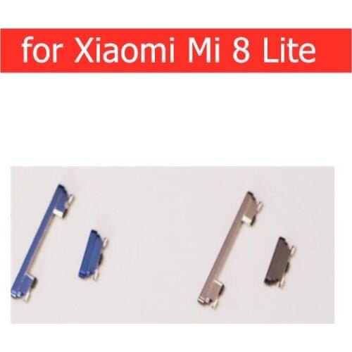 For Xiaomi Mi 8 Lite Power Volume Button Side Key Button On Off Switch Key Replace Repair Spare Parts
