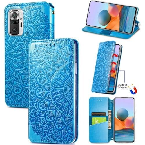 Leather Phone Case for Xiaomi Redmi Note 10 Pro case redmi note10 Flip Wallet Card Holder Cover For Redmi K40 Pro note 10S