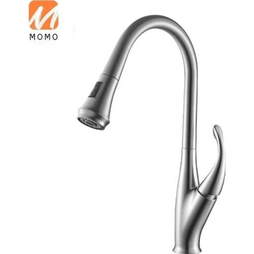 New Design Kitchen Faucet Hot And Cold Water Tap Brass Pull Down Mixer Faucet Kitchen