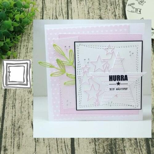 Square Metal cutting dies cut die card Scrapbook paper craft knife mould blade punch stencils