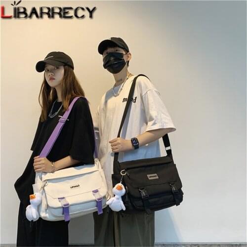 Fashion Solid Color Design Lady Shoulder Bag Summer New Style Womens Student Bag High Quality Nylon Cloth Women Messenger Bags