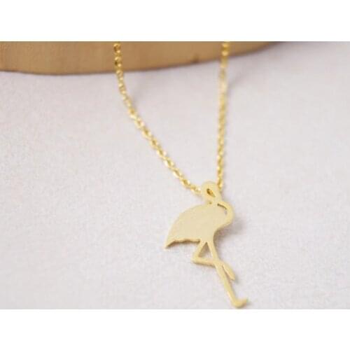 Fashion plated Flamingo Necklace Pendant Necklace for women