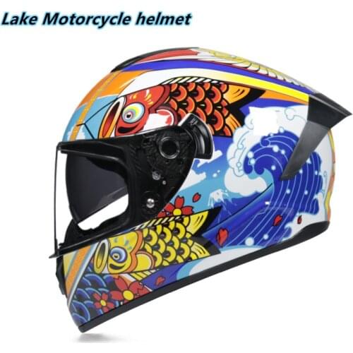 Full Face Motorcycle Helmet Double Lens Protective Moto Casco for Men Women