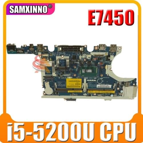 Original Laptop motherboard For DELL Latitude E7450 i5-5200U Mainboard CN-0TFVF9 0TFVF9 LA-A961P SR23Y