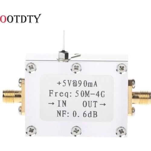 RF Amplifier Low Noise Amplifier Ham Radio Module LNA 50M-4GHz NF=0.6dB RF FM HF VHF / UHF Ham Radio -110dBm