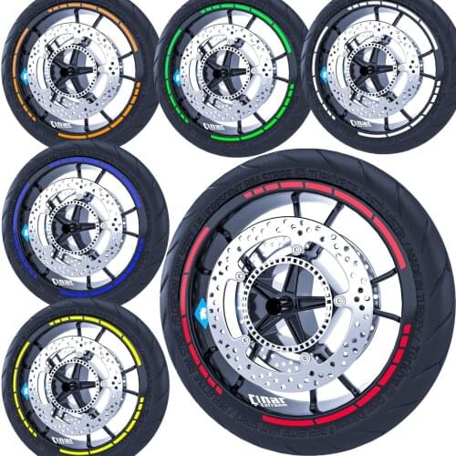 Moto GP Style Rim Tape Wheel Stripes Decals Sticker Reflective & Fluorescent Colors CinarExtreme