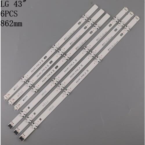 LED Backlight Strips For LG 43LH511T 43LH513V 43LH5150 LED Bars Band Rulers 43LH51_FHD_A S LGE_WICOP_FHD SSC_43inch_FHD_B_REV02
