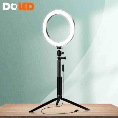 Selfie Circle Light LED Ring with Tripod Stand Live Streaming Kit for TikTok Youtube Studio Camera Lighting for Youtuber Vlogger
