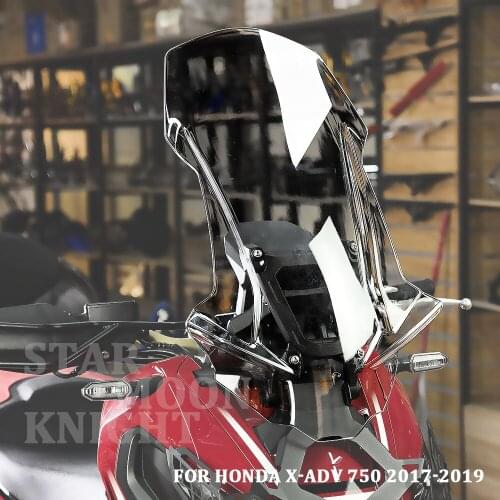 Motorcycle Windscreen Visor Viser Wind Deflectors Windshield for Honda X ADV 750 X-ADV750 XADV 750 2017 2018 2019 Clear Smoke