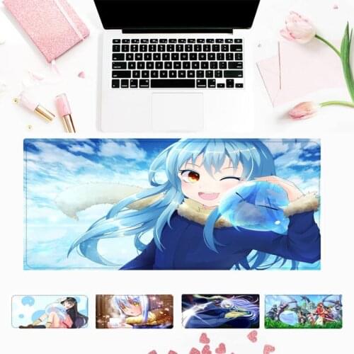 Pattern That Time I Got Reincarnated as a Slime Mouse Pad Gamer Keyboard Maus Pad Desk Mouse Mat Game Accessories For Overwatch