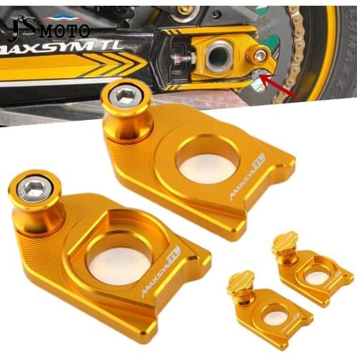 High Qualit Motorcycle CNC Aluminum Chain Adjustment Block Frame swingarm Spools Sliders For SYM Maxsym TL500 MAXSYMTL 500 2020