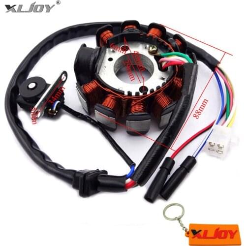 XLJOY 11 Pole Coils Ignition Stator Magneto For GY6 125 150cc Moped Scooter ATV Roketa Go Kart Motocross Motorcycle