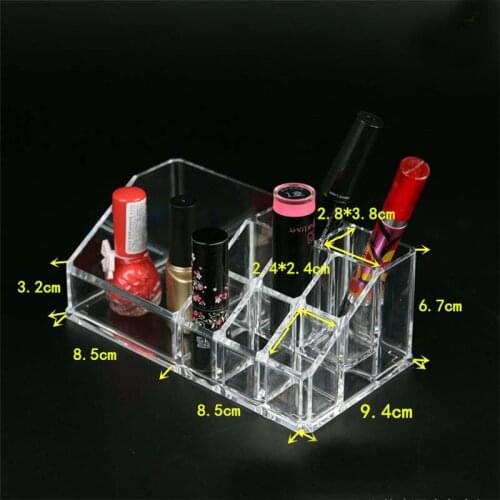 Makeup Cosmetic Storage Boxes Bins Organizer Brush Lipstick Holder Makeup Organizer Clear Acrylic Cosmetic Makeup Tools Box Case