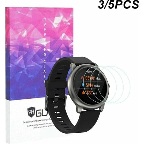 3/5 Pieces 9H Premium Tempered Glass For Haylou Solar LS05 Smartwatch Screen Protector on Xiaomi Haylou Solar Film Accessories