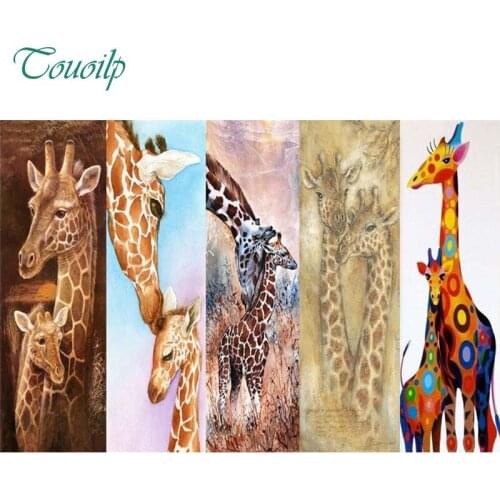 Animal Diamond Embroidery 5D DIY Diamond Painting Christmas deer,Giraffes,Cross Stitch Full Rhinestone Mosaic decor picture