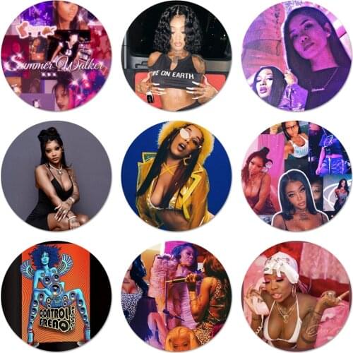 58mm Summer Walker Over It RNB Rapper Badge Brooch Pin Accessories For Clothes Backpack Decoration gift