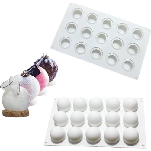 1PCS Non-Stick Silicone Round Ball Shaped Mini Truffles Mold For Chocolate Mould Baking Truffle Dessert Cake Decorating Tools