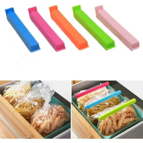 10PCS Portable new kitchen store food snacks seal closure pocket clip pinch-off pliers plastic tool closed clamp fresh food