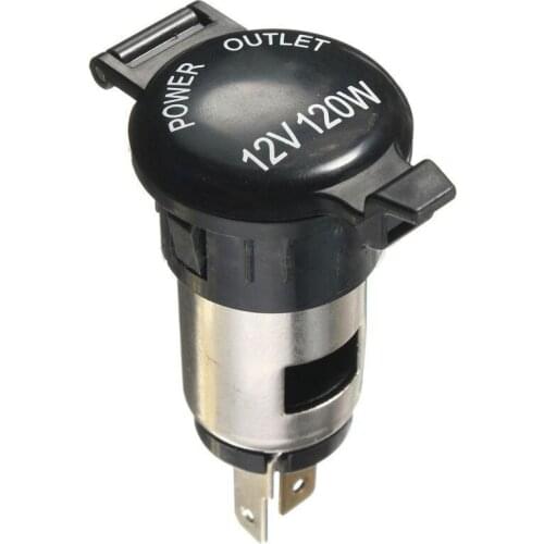 12V 120W Cigarette Lighter Power Socket Plug Outlet For Car Motorcycle Boat