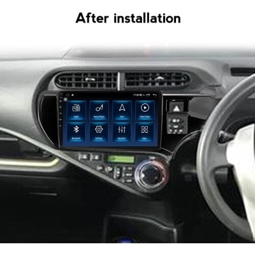 1280*720 IPS 9'' Android 10 Car Radio For Toyota Aqua 2011 - 2017 Multimedia Player Navigation GPS Video Audio 4G Wifi RDS Ram6G