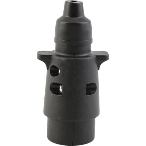 12V 7 Way Round Standard European Car Plug Connector Plastic Car Trailer RVs 7 Pin Socket Plugs For Trailers RVs Car Accessaries