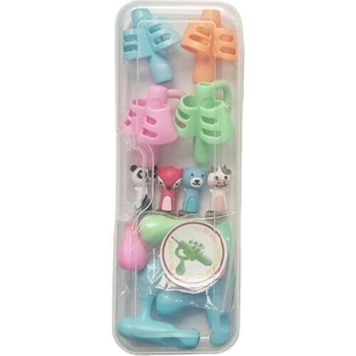 16pcs Pencil Holder Grip Children Cute Pen Handle Rod HandWriting Aid Guide Hold Pen Posture Correction For Kids Stationery