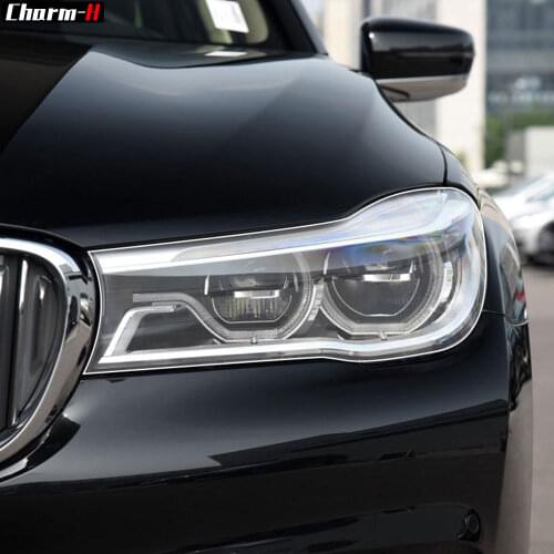 2 Pcs Self Healing TPU Stickers Car Headlight Protective Film for BMW 7 Series F01 F02 F03 F04 G11 G12 2009-2020 Accessories