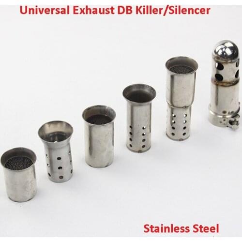 51mm 60mm Universal Motorcycle Exhaust Muffler Baffle DB Killer Silencer Removable DB Killer Baffle Can