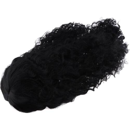 Afro Curly Black Synthetic Wig Natural Look African American Wigs for Women