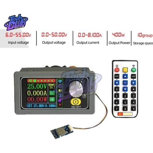 DC-DC Buck Converter CC CV 0-50V 8A 400W Power Module Adjustable Voltage Stabilizers Laboratory Power Supply WiFi Communication