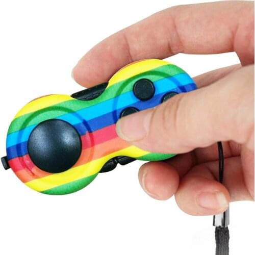 Kids Relaxing Toy Fid-get Antistress Toy For Adults Children Kids Fid-get Pad Stress Relief Squeeze Finger Toy Christmas Gift