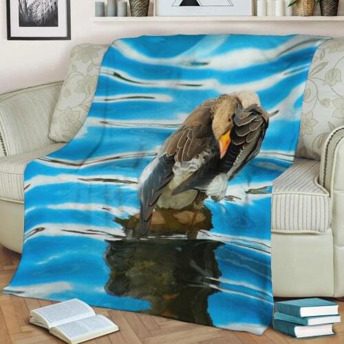Birds Flannel Throw Blanket 3D Printed Keep Warm Sofa Child Blanket Home Decor Textiles Dream Family Gift