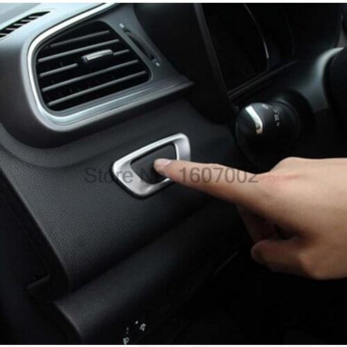 For Renault Kadjar 2016 ABS Chrome Matte Car ABS ECO Switch Button Cover Trim Decoration Frame Sticker Cover Car Styling