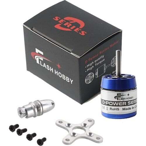 FlashHobby D2225 1600kv 2000kv 1350kv Brushless Motor For RC Airplane Remote Control Model